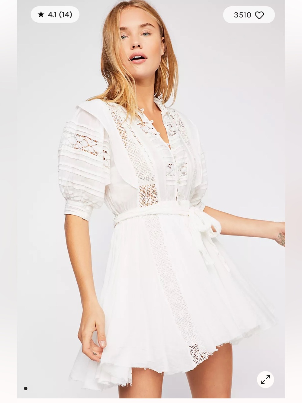 NWT retail $148 size M #FreePeople “One Sydney Mini Dress”.